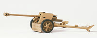 PREISER MILITARY 16535 -ANTI-TANK GUN, PAK 40. DR 1939-45.  HO SCALE UNPAINTED KIT