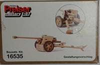 PREISER MILITARY 16535 -ANTI-TANK GUN, PAK 40. DR 1939-45.  HO SCALE UNPAINTED KIT