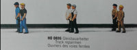 MERTEN HO-886 - 'TRACK REPAIRMEN' HO SCALE PLASTIC MODEL FIGURES