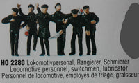 MERTEN HO-2280 - 'LOCOMOTIVE PERSONNEL' HO SCALE PLASTIC MODEL FIGURES