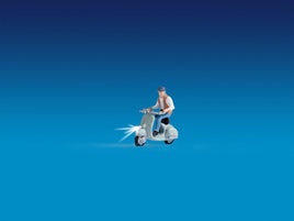 NOCH 17511 - SCOOTER WITH DRIVER - HO SCALE PLASTIC MODEL