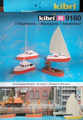 KIBRI # 9160 - Boat Set - HO scale kit