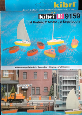 KIBRI # 9159 - Boat Set - HO scale kit