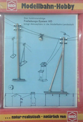 Busch # 5501 - Masts with Hanging Light - HO Scale