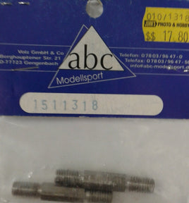 ABC MODELLSPORT - HARM - 1511318  - UPPER TURNBUCKLES (2) 49mm LONG