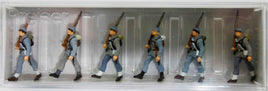 PREISER # 12051 - INFANTRY MARCHING, CONFEDERATE, USA. 1861 - 65  - 1:87/HO SCALE