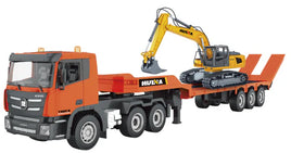 HUINA 1319 - 1/24 SCALE R/C FLATBED TRUCK WITH EXCAVATOR