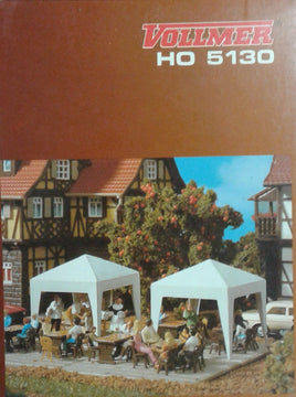 VOLLMER 5130 - 'PARTY TENTS' - HO SCALE MODEL KIT
