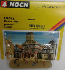 NOCH 43830 - 'PEDESTRIANS'   - Z SCALE PLASTIC MODEL FIGURES