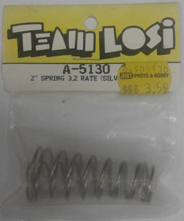 LOSI -TEAM LOSI RACING - A 5130 - 2" SPRING 3.2 RATE (SILVER)