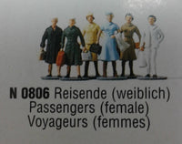 MERTEN N 806 'PASSENGERS (FEMALE)' N SCALE PLASTIC MODEL FIGURES