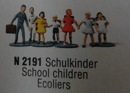 MERTEN N 2191   'SCHOOL CHILDREN' N SCALE PLASTIC MODEL FIGURES