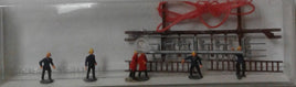 MERTEN N 2377 'GERMAN FIRE DEPARTMENT' N SCALE PLASTIC MODEL FIGURES