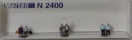 MERTEN N 2400 'CORPULENT PEDESTRIANS (GROUPS)' N SCALE PLASTIC MODEL FIGURES