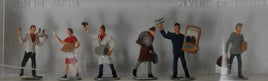 MERTEN HO-800 - 'SALES PEOPLE AND PORTERS' HO SCALE PLASTIC MODEL FIGURES