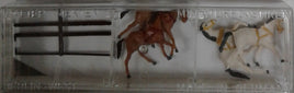 MERTEN HO-2492 -'TEAM OF WARM-BLOODED HORSES' HO SCALE PLASTIC MODEL FIGURES