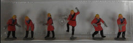 MERTEN HO-2509 -'GERMAN FIRE DEPARTMENT' HO SCALE PLASTIC MODEL FIGURES