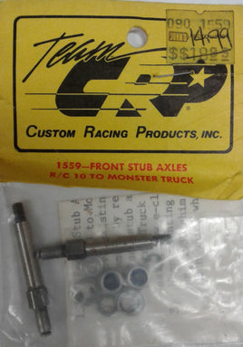 TEAM CRP - 1559 - FRONT STUB AXLES - R/C 10 TO  MONSTER TRUCK