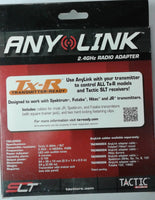 TACTIC 1313 - ANY-LINK 2.4GHz RADIO ADAPTER - WORKS WITH SPEKTRUM, FUTABA, HITEC AND JR TRANSMITTERS