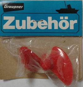 GRAUPNER # 455/7 -RACING PROPELLER - 2 BLADES - RED NYLON