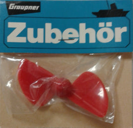 GRAUPNER #451/7 - MODEL BOAT PROPELLER - 2 BLADES - RED NYLON