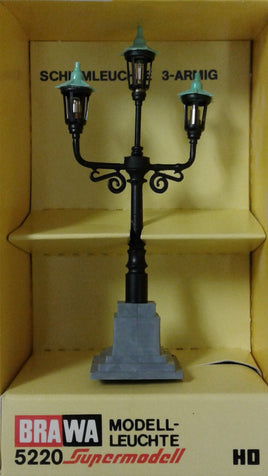 BRAWA 5220 - 3 ARMED CANDELABRA LANTERN  -  HO SCALE