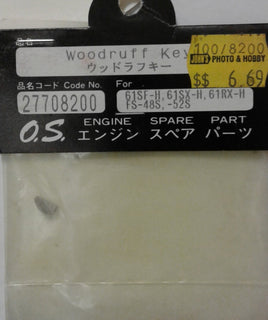 O.S.ENGINE - 27708200 - WOODRUFF KEY - 61SF-H, 61SX-H, 61RX-H, FS-48S, -52S