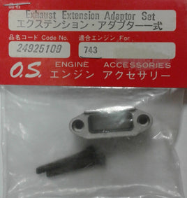 O.S.ENGINE - 24925109 - EXHAUST EXTENSION ADAPTOR SET - FOR 743