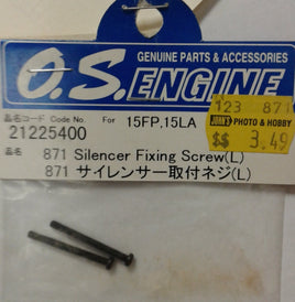 O.S.ENGINE - 21225400 - 871 SILENCER FIXING SCREW (L) - 15FP, 15LA