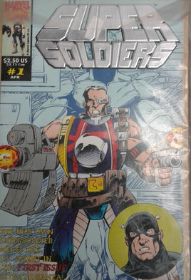 MARVEL COMICS UK - SUPER SOLDIERS - 1ST ISSUE - FULL COLOUR VINTAGE COMIC BOOK