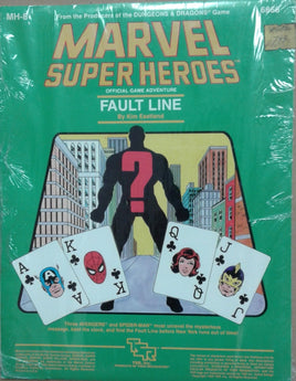 MARVEL SUPER HEROES - MH-8 - FAULT LINE - OFFICIAL GAME ADVENTURE - 6866 - VINTAGE