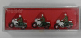 PREISER # 25101 - "MOTORCYCLISTS POLICE - 1:87/HO SCALE