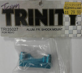 TEAM TRINITY - TRI35027 - ALUMINUM FRONT SHOCK MOUNT (BLUE) FOR TRAXXAS REVO