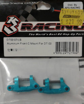 3 RACING -DT02-07/LB - ALUMINUM FRONT C MOUNT FOR DT-02 - TAMIYA