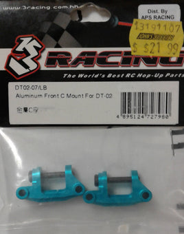 3 RACING - DT02-07/LB - ALUMINUM FRONT C MOUNT FOR DT-02- TAMIYA