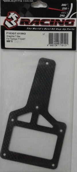3 RACING - F103GT-01/WO - GRAPHITE T-BAR -  TAMIYA