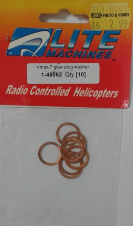 LITE MACHINES - 1-48062 - VMAX-7 GLOW PLUG WASHERS