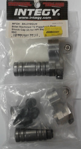 INTEGY - BAJ318GUN - BILLET MACHINED T2 PIGGYBACK REAR SHOCK CAP - BAJA