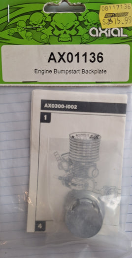 AXIAL AX01136 - ENGINE BUMPSART BACKPLATE - ALUMINUM