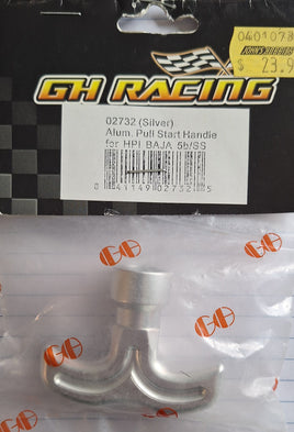 GOLDEN HORIZONS # 02732 (SILVER) ALUMINUM PULL START HANDLE FOR HPI BAJA 5B/SS