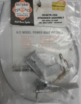 OCTURA - OC4STR-CDA - Strudder Assembly - .98 cable / .125 shaft with Offset Rudder - Alumium