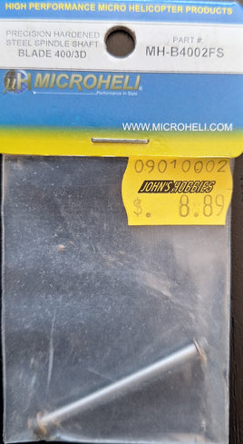 MICROHELI - Precision Hardened Steel Spindle Shaft - Blade 400/3D- MH-B4002FS