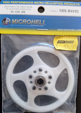 MICROHELI - Precision CNC Main Gear with Auto-Rotation Hub - Blade 400 - MH-B4102
