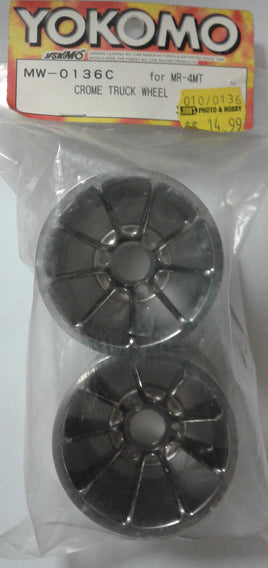 YOKOMO - MW-0136C - Chrome Truck Wheel  For MR-4MT -