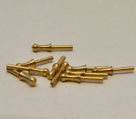MANTUA # 32750 - BRASS BELAYING PINS  - PK 10 - FOR MODEL SHIP