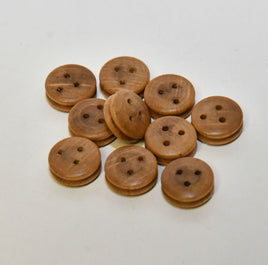 MANTUA # 37201 - WALNUT DEAD EYE - 12MM - FOR MODEL SHIP