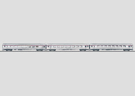 MARKLIN INOX PBA TEE "Etoile du Nord" passenger car set, ho scale, Era IV