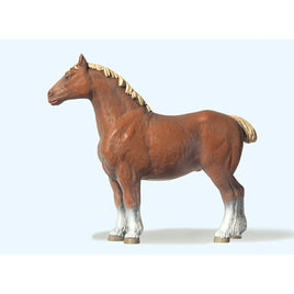 PREISER # 47024 -BELGIAN HORSE, STANDING 1:25 SCALE PLASTIC FIGURE