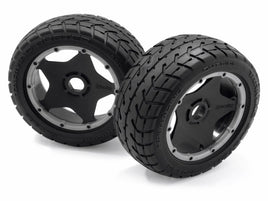 HPI - HPI-RACING 4742 - MOUNTED TARMAC BUSTER RIB TIRE M COMPOUND (FRONT