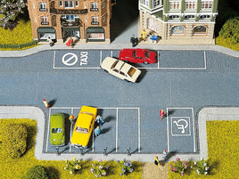 NOCH 60550 -PARKING WITH PARKOMETERS - HO SCALE ROAD CREPE PAPER